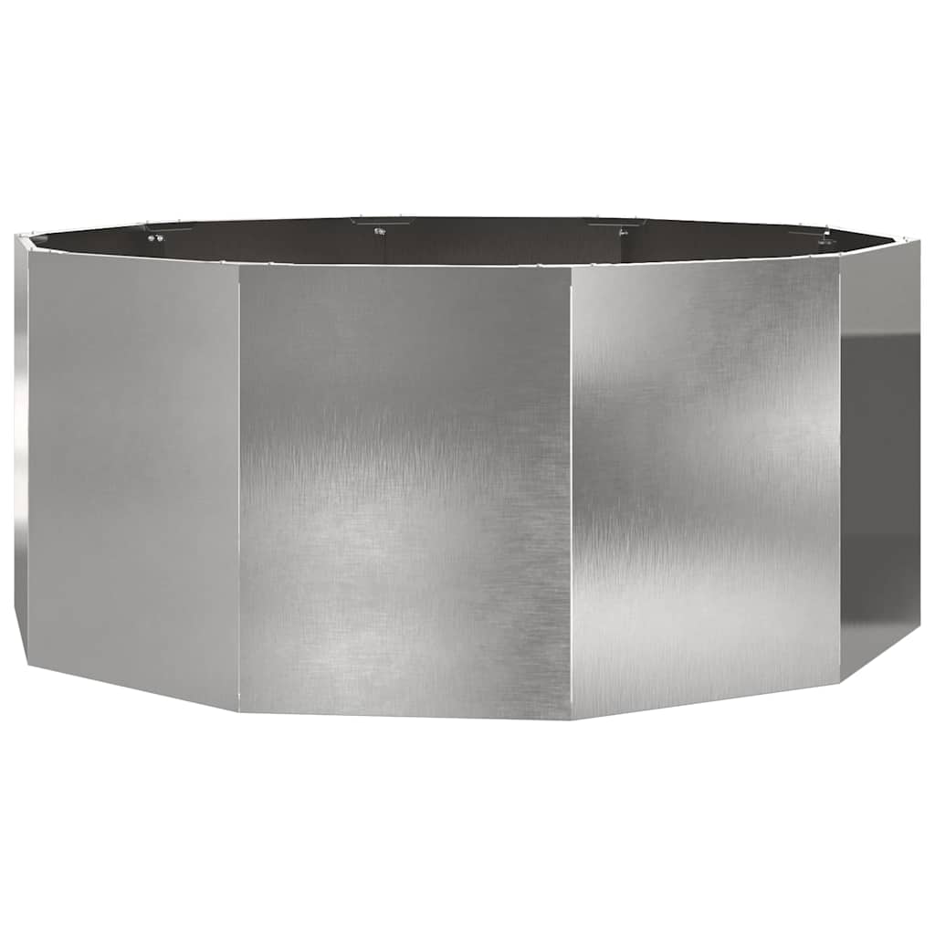 Jardinera Plateado 120 X 120 X 50 Cm Acero Inoxidable_0