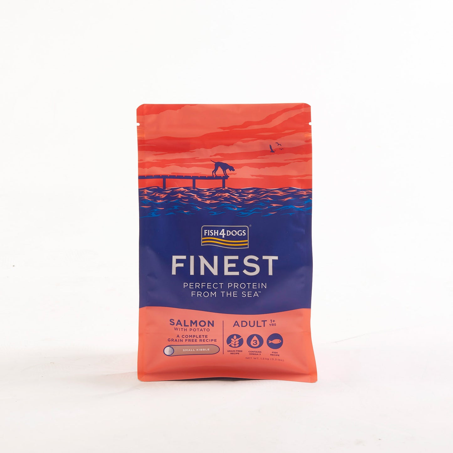 Fish4dogs Pienso Para Perro Adulto Sin Cereales – Salmón Y Patata Razas Pequeñas 1,5 Kg_0
