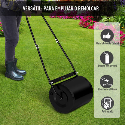 Durhand Rodillo De Césped Jardín Acero 30l Llena Agua Arena Φ32x40cm Asa_3