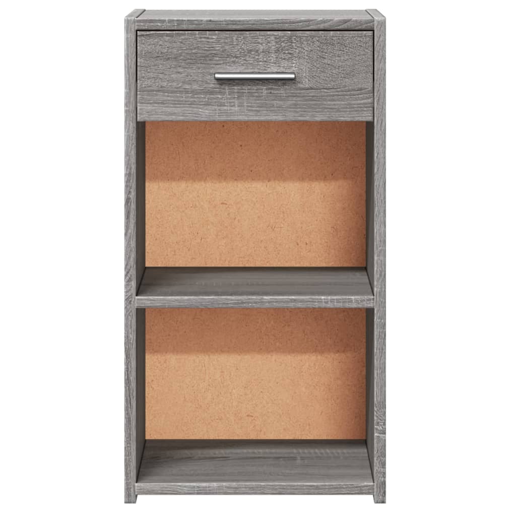 Mesita De Noche Madera De Ingeniería Gris Sonoma 35x34x65 Cm_3