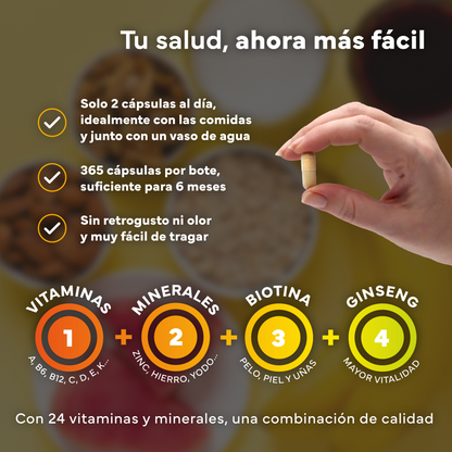 Pack 2x Multivitaminas Sevens Nutrition. Energía, Inmunidad Y Bienestar._4