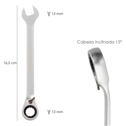 Llave Combinada Con Carraca 12 Mm. Din 3113_1