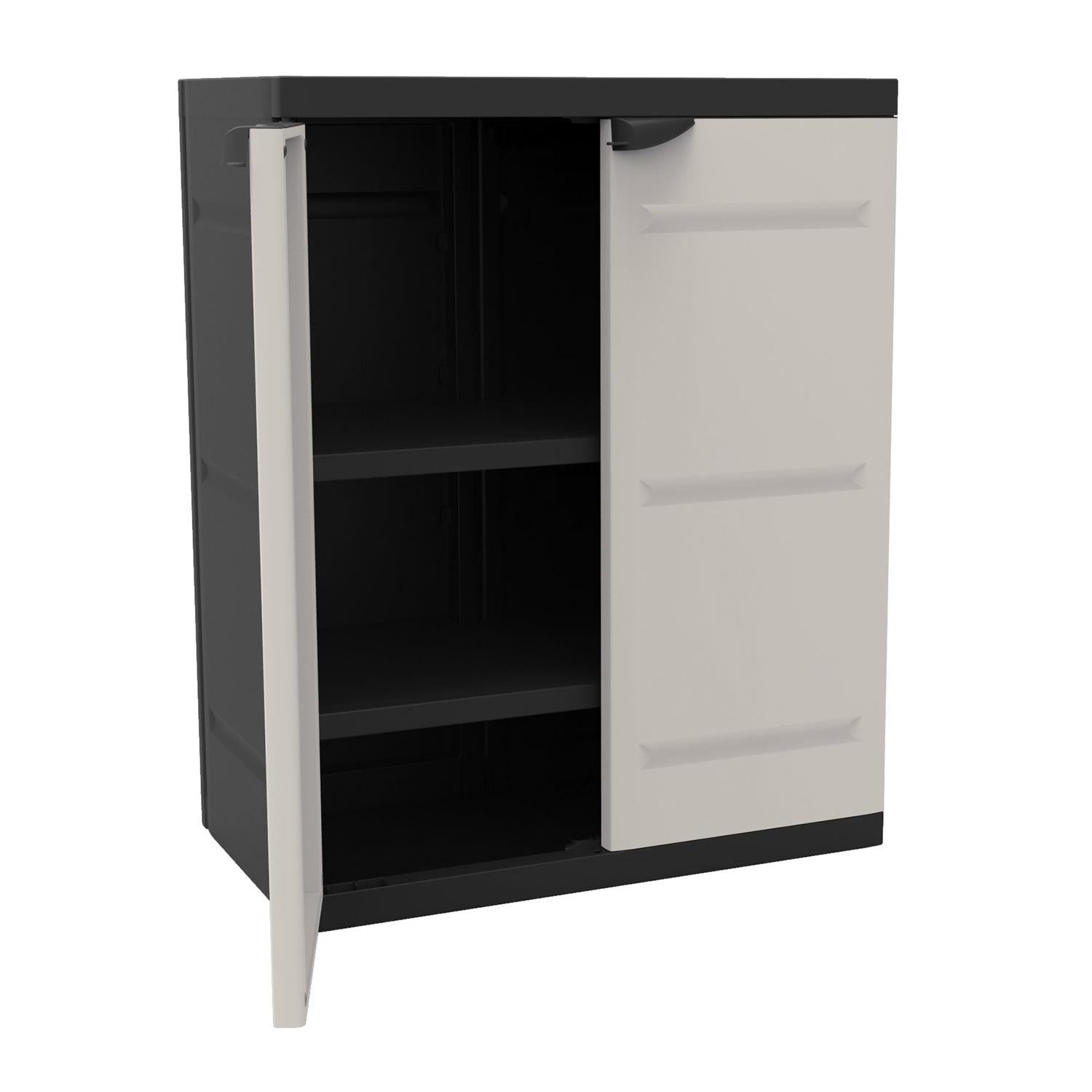 Medio Armario 70 cm Titanium Plastiken Negro (Reacondicionado)