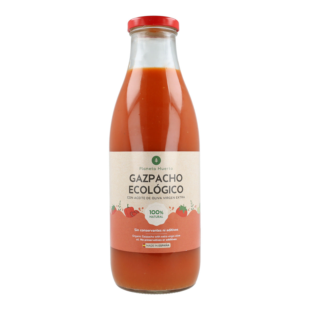 Gazpacho tradicional ECO con AOVE Planeta Huerto 1L