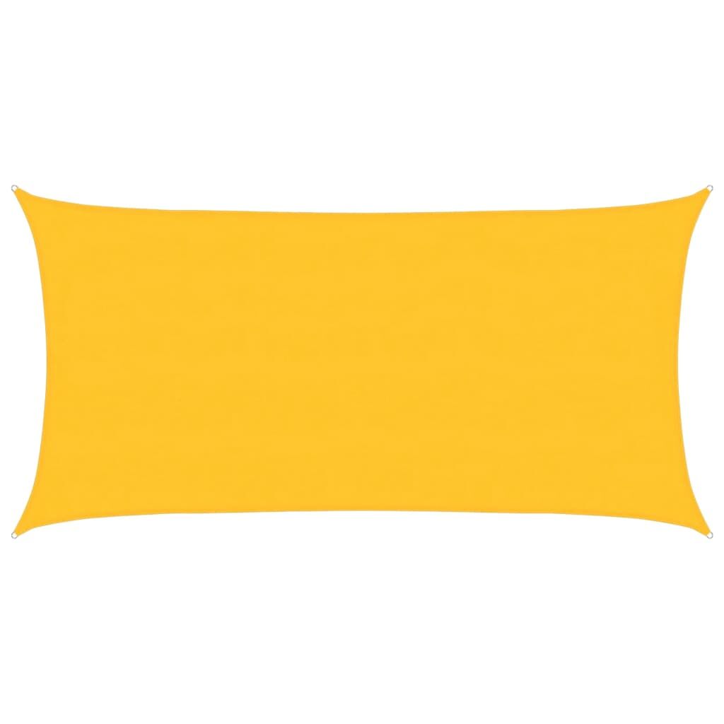 Vidaxl Toldo De Vela Rectangular Hdpe Amarillo 160 G/m² 4x7 M_0