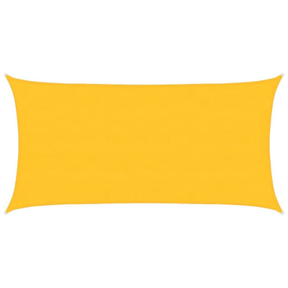Vidaxl Toldo De Vela Rectangular Hdpe Amarillo 160 G/m² 4x7 M_0