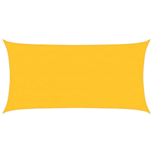 Vidaxl Toldo De Vela Rectangular Hdpe Amarillo 160 G/m² 4x7 M_0