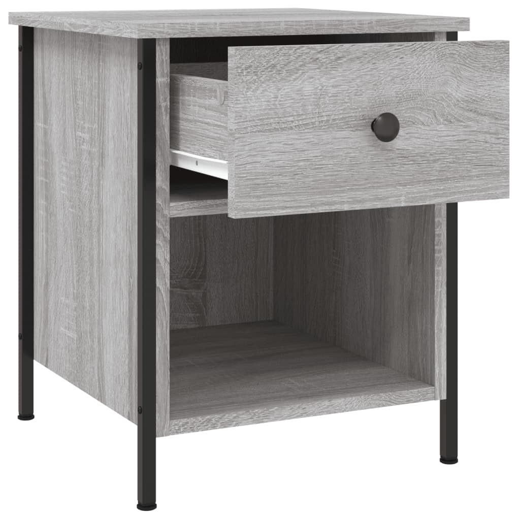Mesita De Noche 2 Uds Madera Ingeniería Gris Sonoma 40x42x50 Cm_4