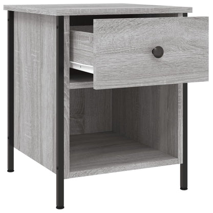 Mesita De Noche 2 Uds Madera Ingeniería Gris Sonoma 40x42x50 Cm_4