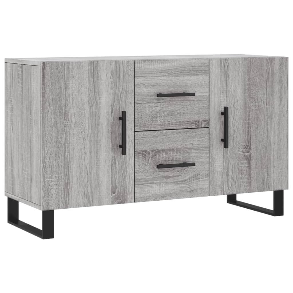 Aparador De Madera De Ingeniería Gris Sonoma 100x36x60 Cm_1