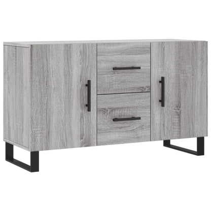 Aparador De Madera De Ingeniería Gris Sonoma 100x36x60 Cm_1
