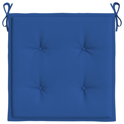 Vidaxl Cojines De Silla De Jardín 6 Uds Tela Oxford Azul 40x40x4 Cm_4