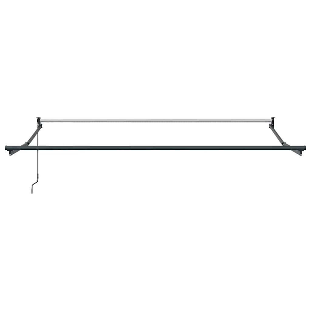 Toldo Retráctil Aluminio Y Tela Naranja Y Marrón 3x2,5 M_3