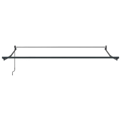 Toldo Retráctil Aluminio Y Tela Naranja Y Marrón 3x2,5 M_3