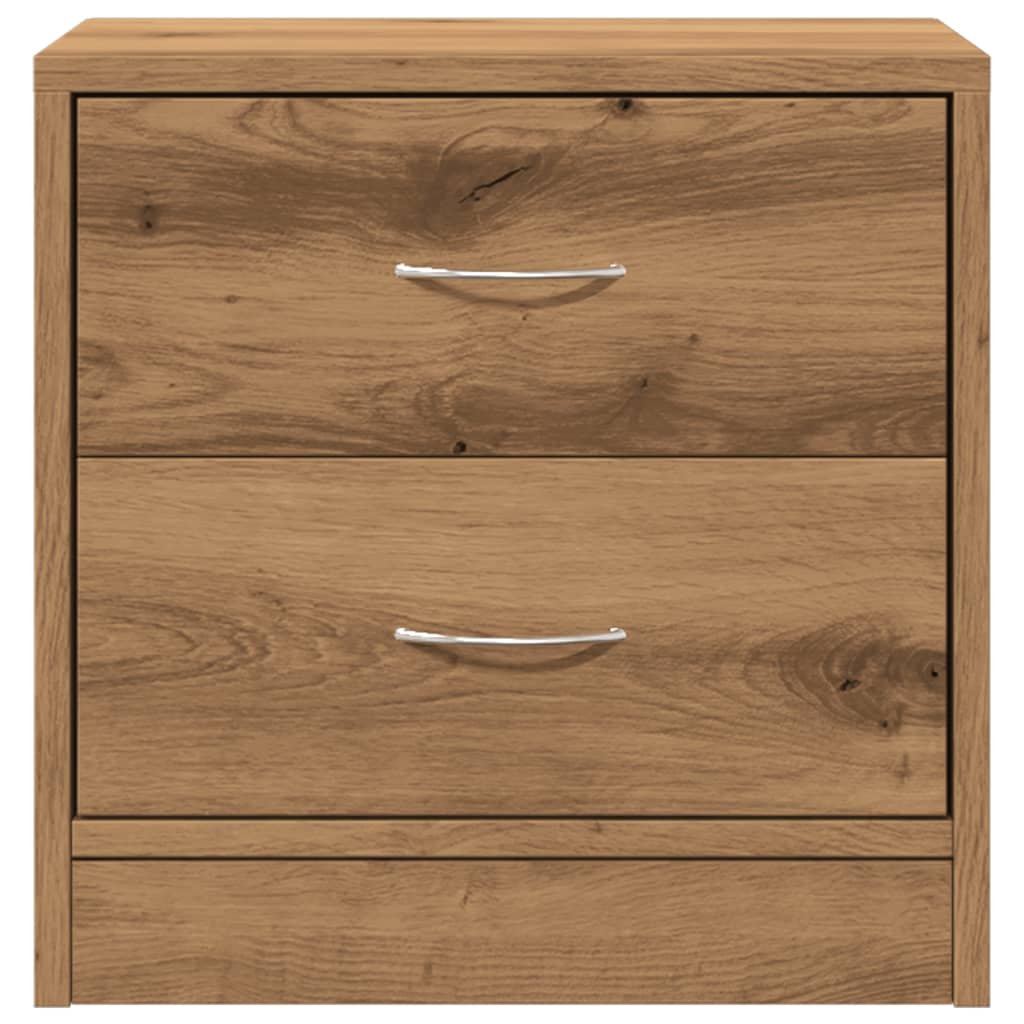 Mesita De Noche Madera De Ingeniería Roble Artisian 40x30x40 Cm_2