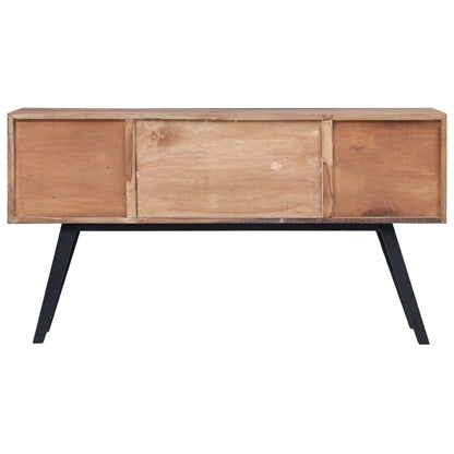 Aparador De Madera De Teca Maciza 110x30x75 Cm_3