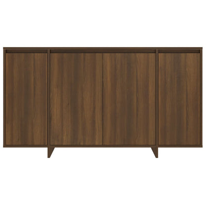 Aparador De Madera De Ingeniería Marrón Roble 135x41x75 Cm / Vetonek_2