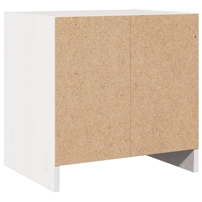 Mesitas De Noche 2 Uds Madera Maciza Pino Blanco 40x30,5x40 Cm_4