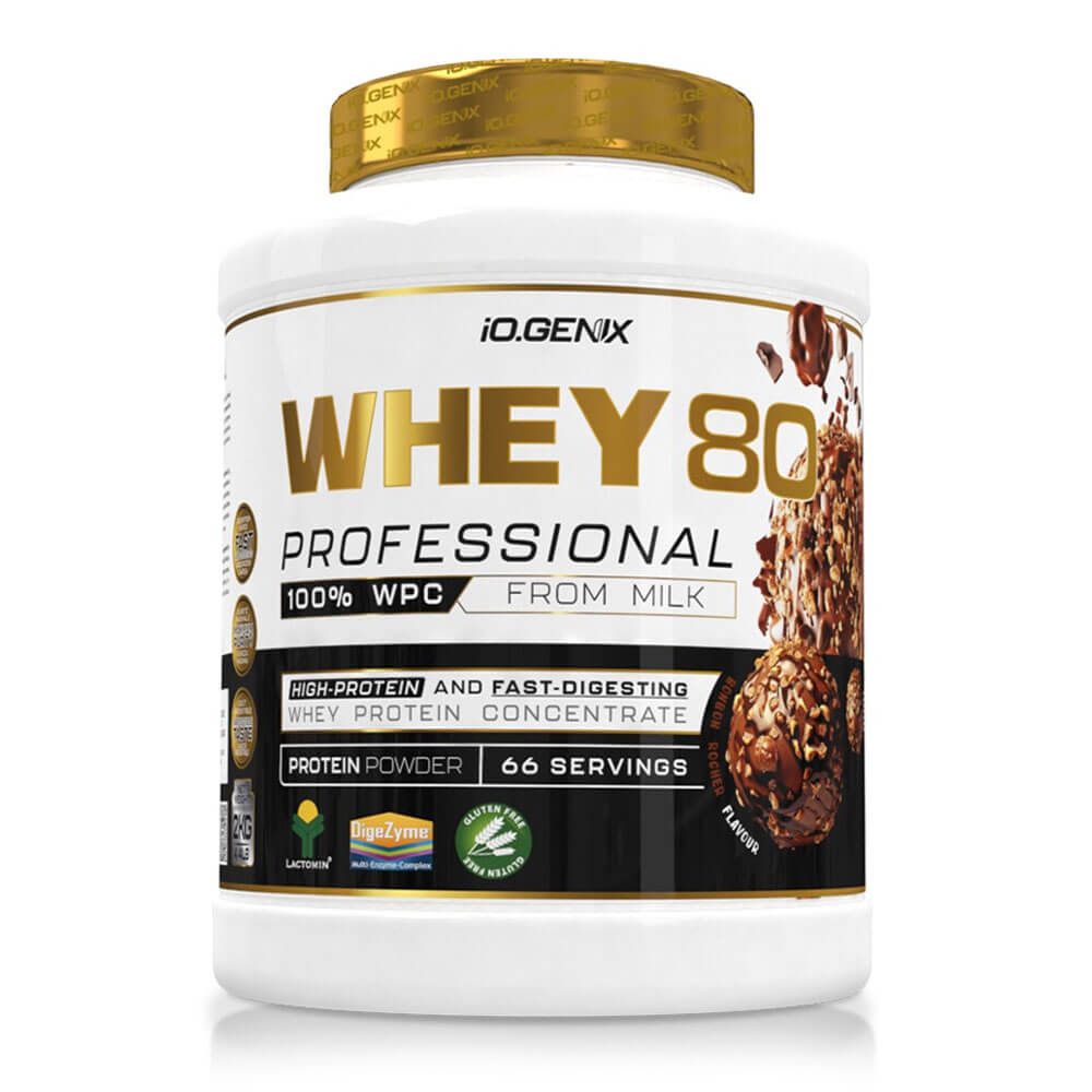 Whey 80 Profesional - 2kg - Bombón Crocante - Proteina De Suero Whey - Io.genix_0
