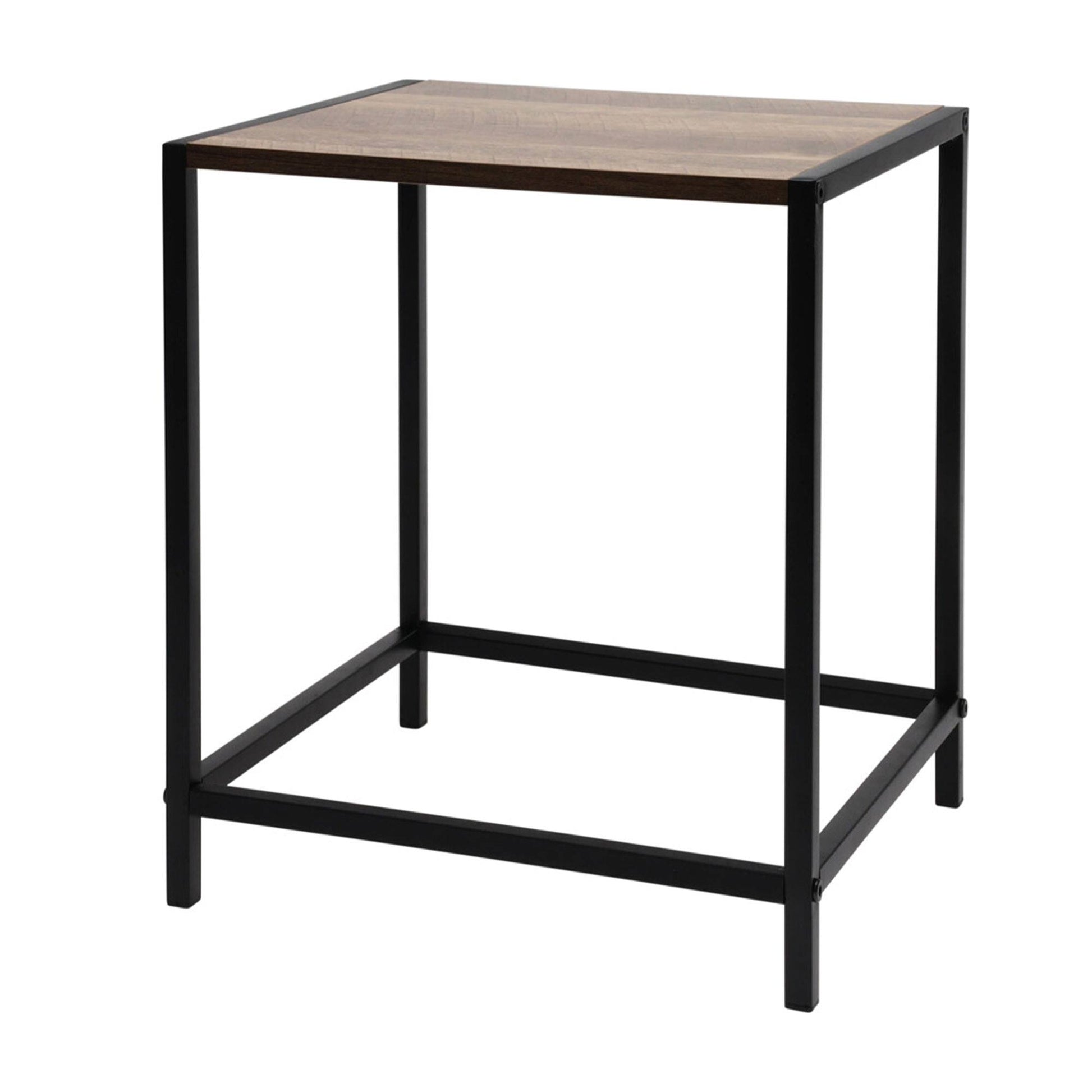 Well Home Mesa Auxiliar De Hierro Y Mdf 32,5x28x37,5cm