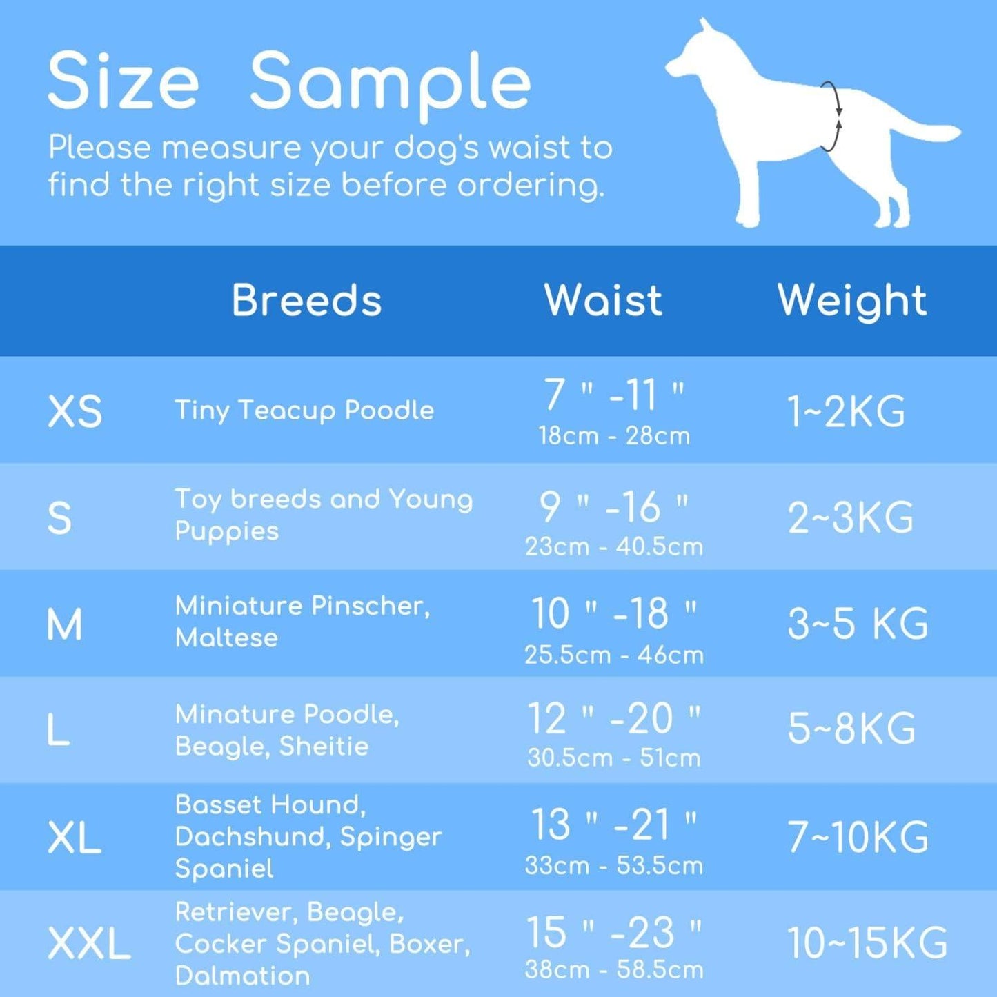 Pañales para perro Hembra L Nobleza 12 ud