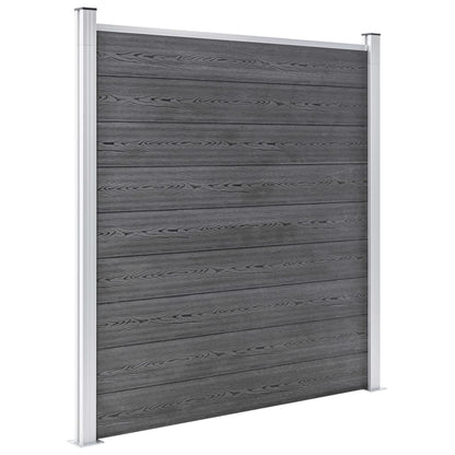 Valla De Jardín De Wpc Gris 1564x186 Cm / Vetonek_1