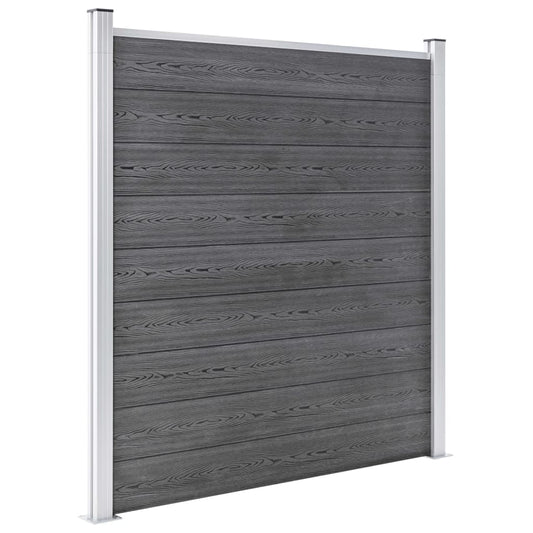 Valla De Jardín De Wpc Gris 1391x186 Cm / Vetonek_0