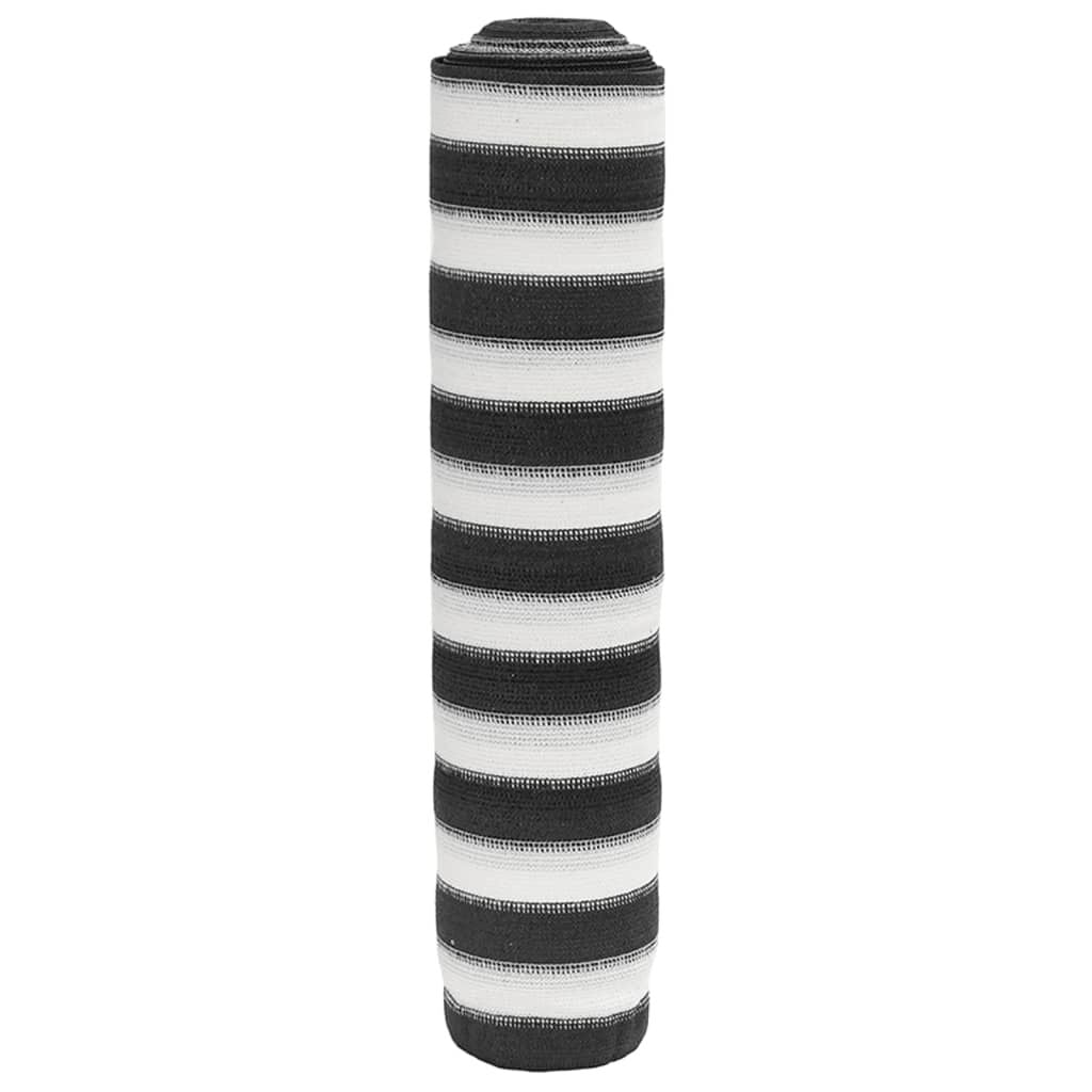 Vidaxl Red De Privacidad Hdpe Gris Antracita Blanco 1,2x25 M 150 G/m²_0