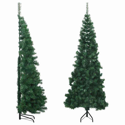 Vidaxl Árbol De Navidad Artificial De Esquina Verde 210 Cm Pvc_0