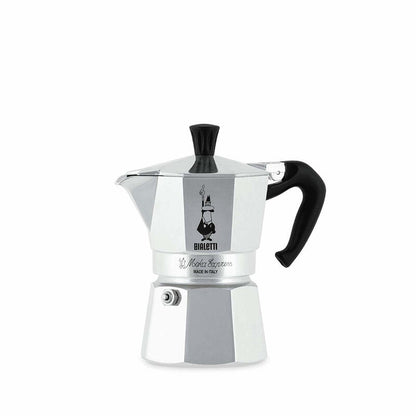 Cafetera Italiana Bialetti Moka Express 0,2 L Aluminio, Negro_0