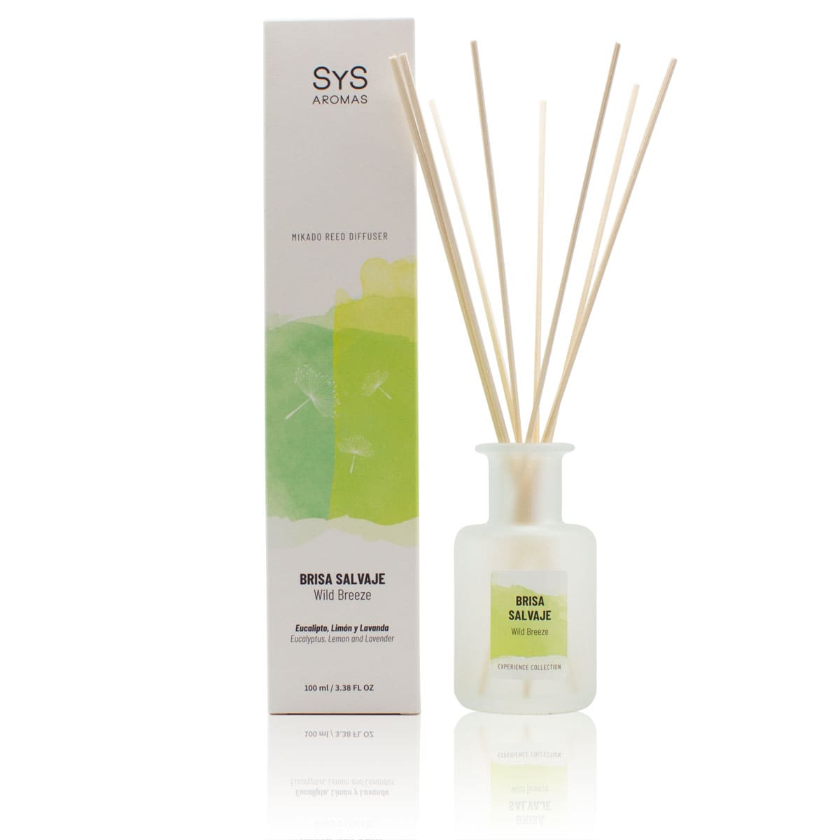 Ambientador Mikado Brisa Salvaje Experience SYS Aromas 100 ml | Eucalipto, Limón y Lavanda | Refrescante_0
