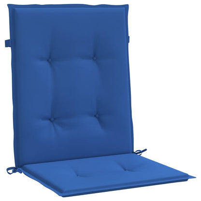 Vidaxl Cojín Silla Jardín Respaldo Bajo 2 Uds Tela Oxford Azul_3