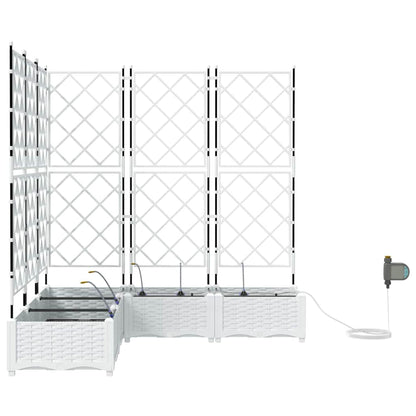 Vidaxl Jardineras Blanco 120 X 120 X 126 Cm Acero_4