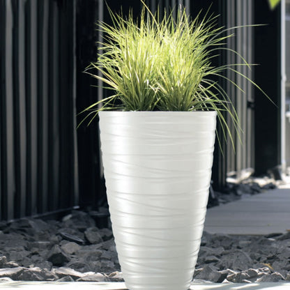 Maceta Con Deposito 32l Maze De Plastico En Color Antracita 37,5 (largo) X 37,5 (ancho) X 41,9 (alto) Cm