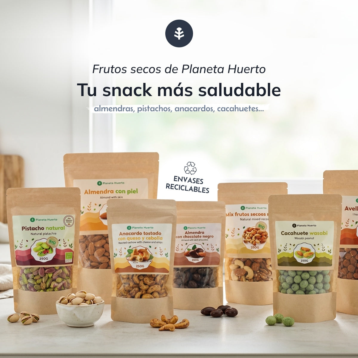 Nueces peladas ECO Planeta Huerto 250 g