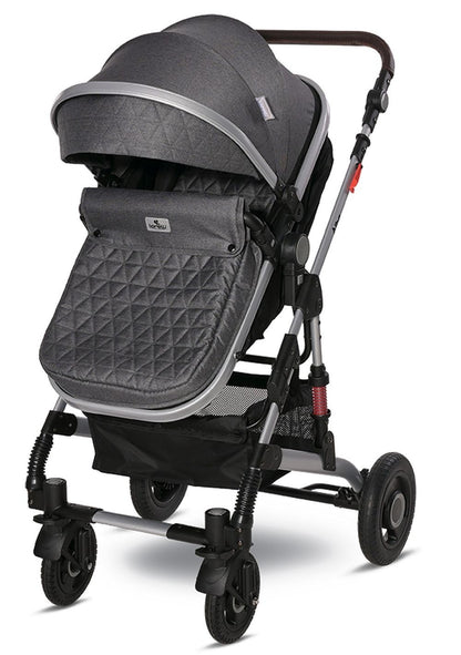 Carrito De Bebé Trío Convertible Alba Premium Steel Grey/black_2