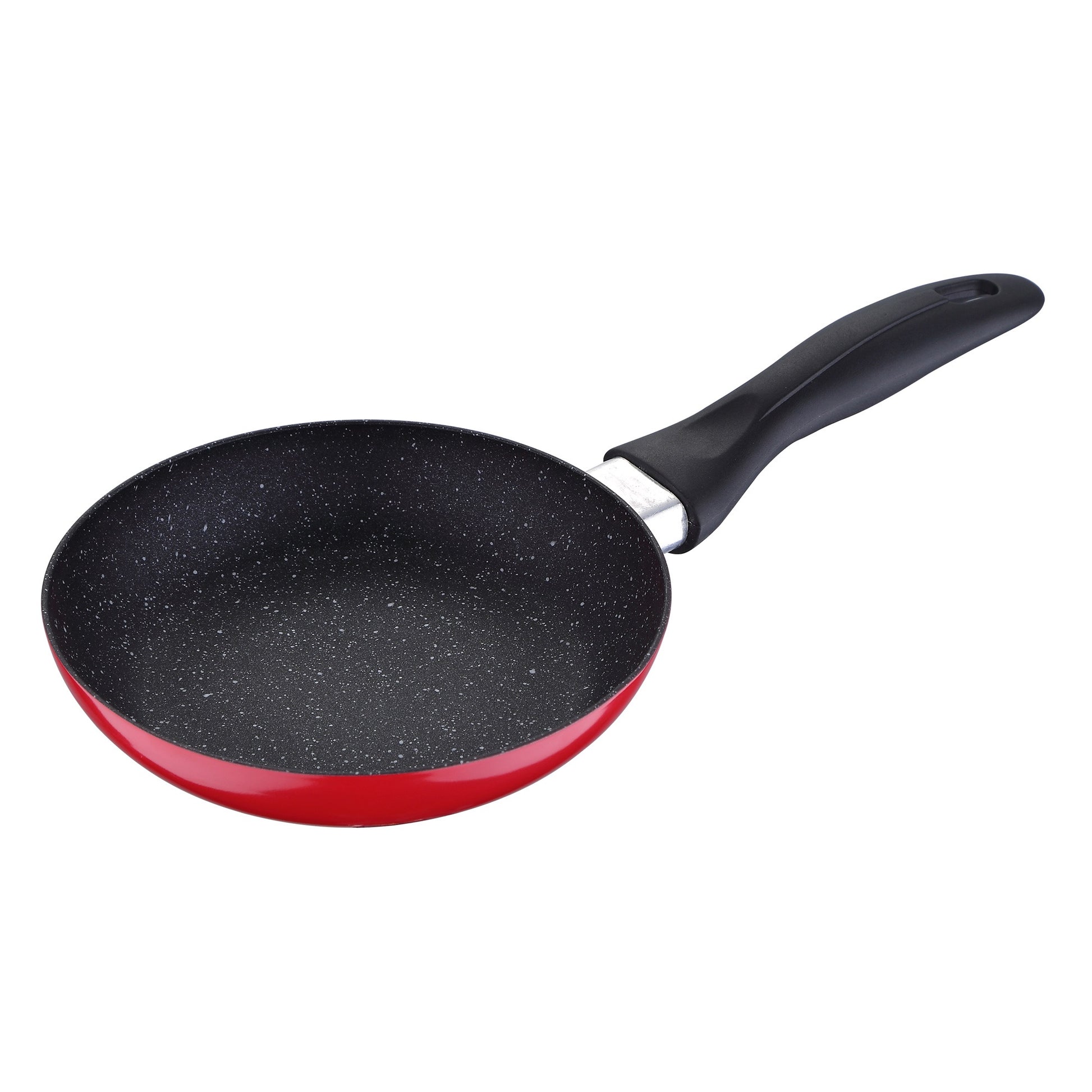 Pack De 3 Sartenes San Ignacio Ø16cm Ø20cm Ø24cm + Set De 4 Paños De Cocina Color Rojo_3