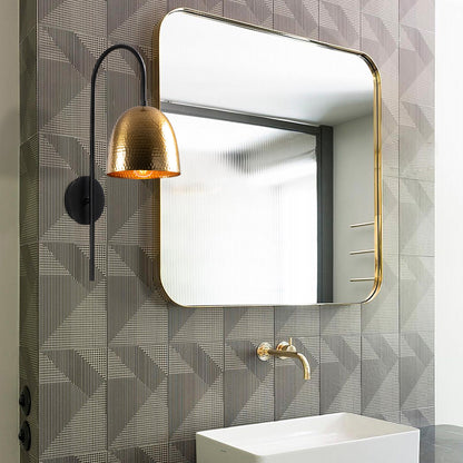 Aplique De Pared, Metal , Negro vintage, 16x24x57, Casquillo E 27 Max 40 W_4