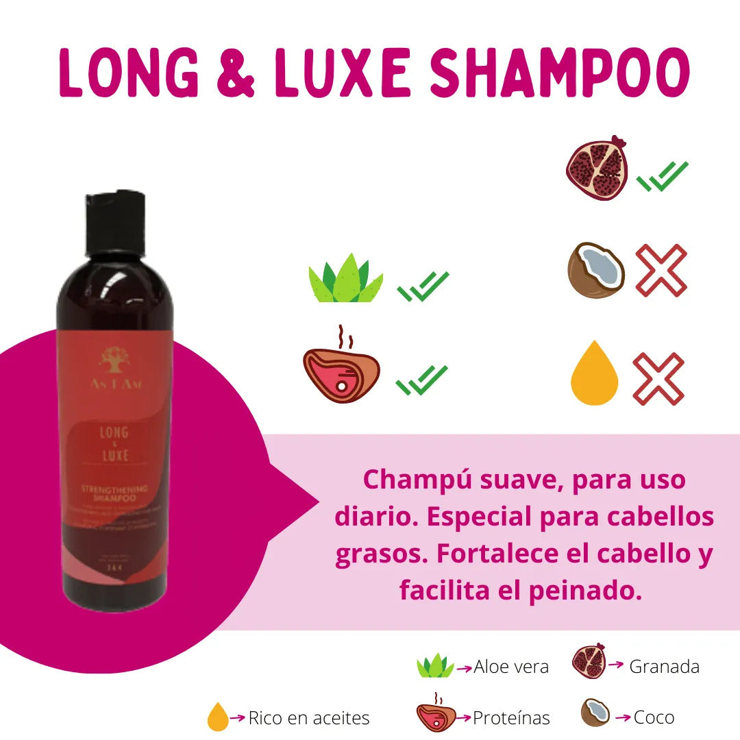 Shampoo Fortalecedor Long And Luxe As I Am 355ml_1