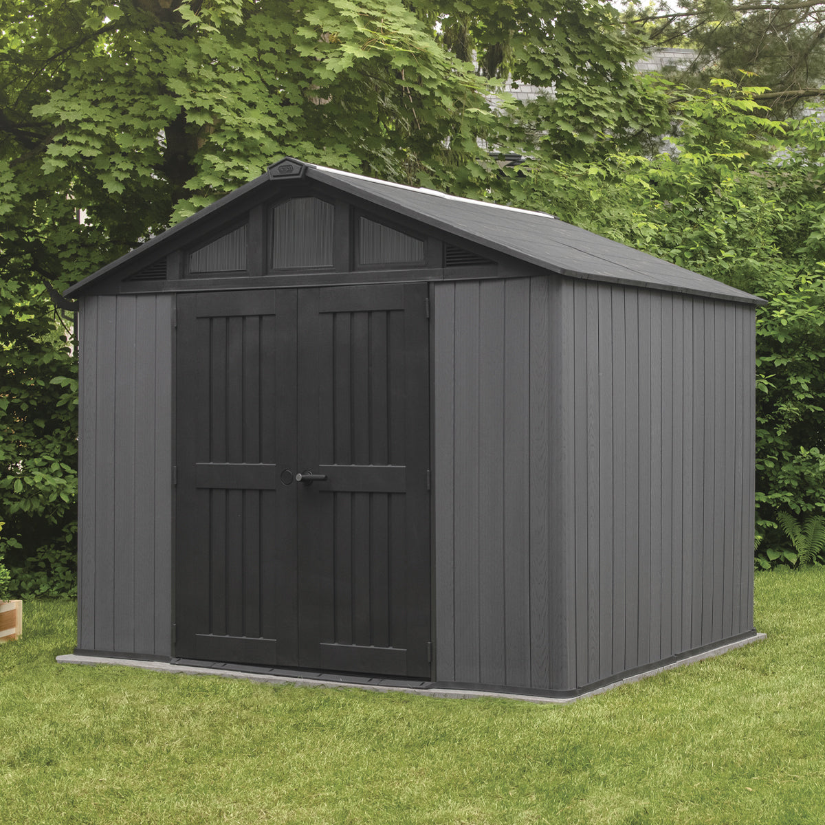 Keter Caseta De Exterior Stronghold 10x8 - 243x305x251 Cm Y 7,4 M2 - Gris