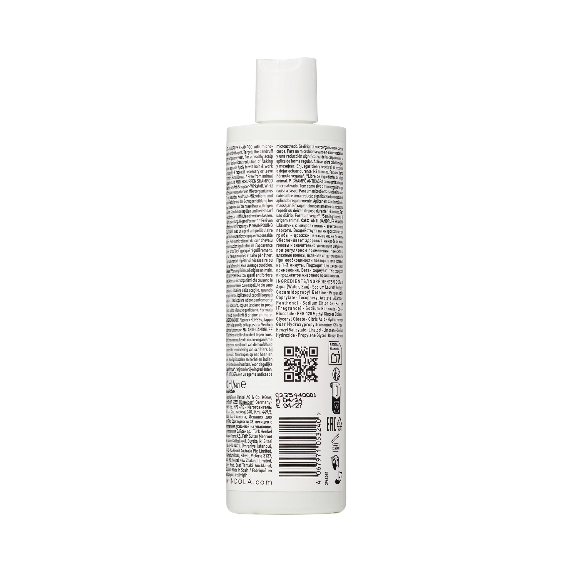 Indola Champú Anticaspa Equilibrante Profesional 300ml_2