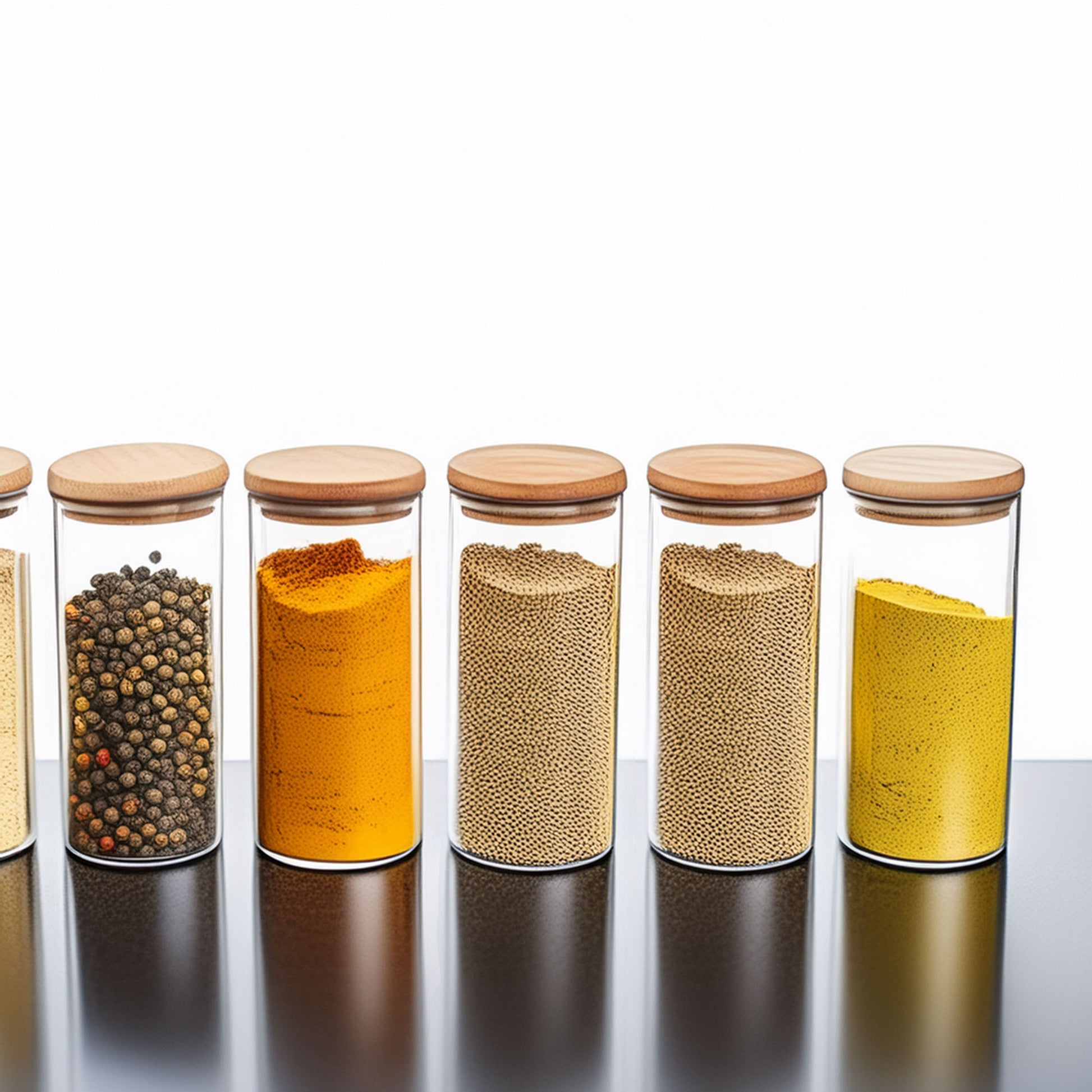 Wellhome - Tarro De Vidrio Y Madera, Cierre Hermético 1.3l