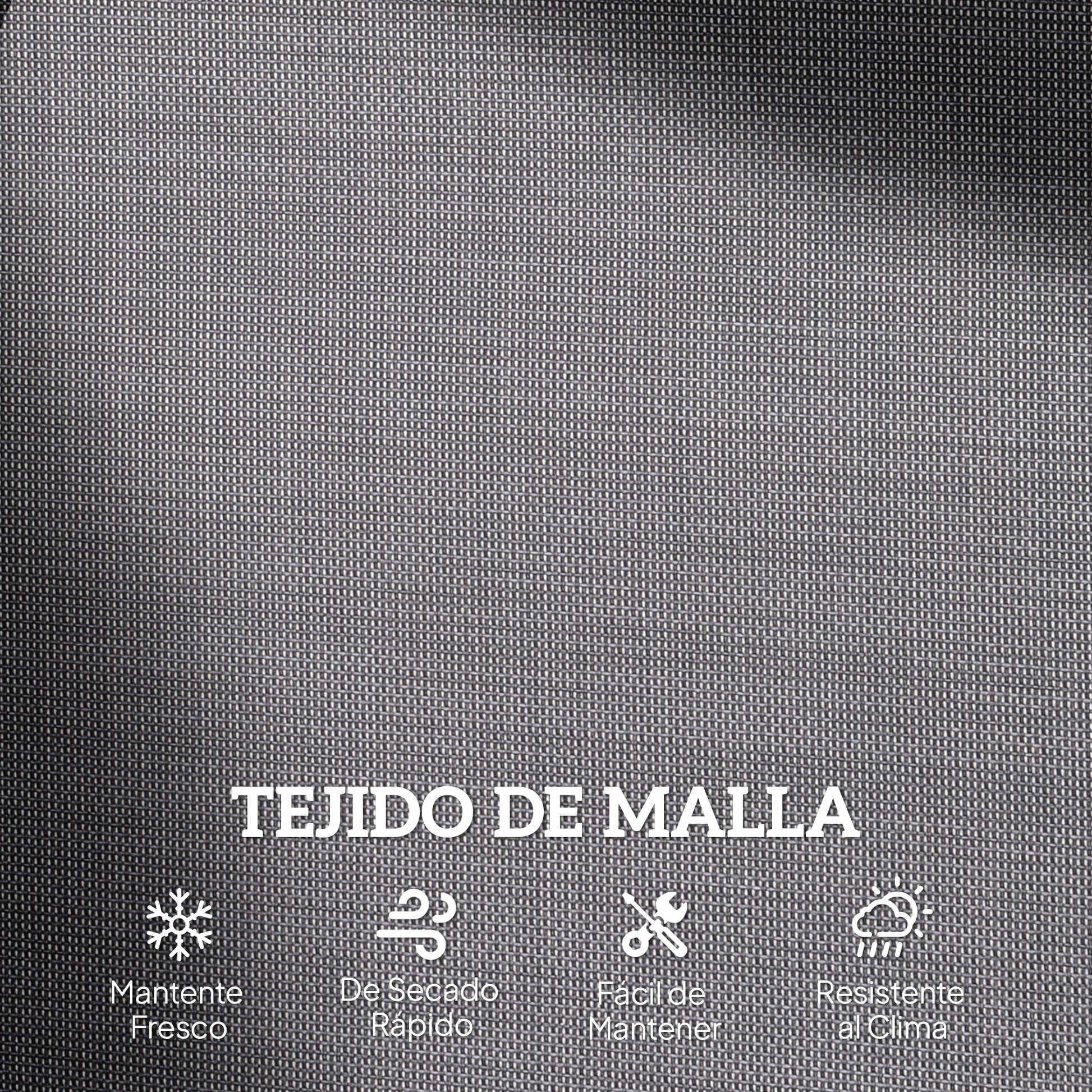 Outsunny Banco Balancín De 2 Plazas De Jardín Tubo De Metal 120x70x85 Cm Gris_5