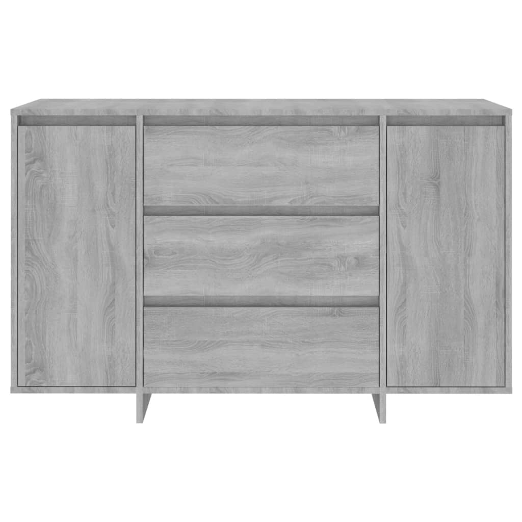 Aparador Con 3 Cajones Gris Sonoma 120x41x75 Cm / Vetonek_5