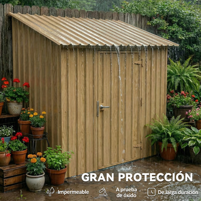 Outsunny Juego De 12 Paneles Para Tejado De Acero Galvanizado 129x45cm Natural_5
