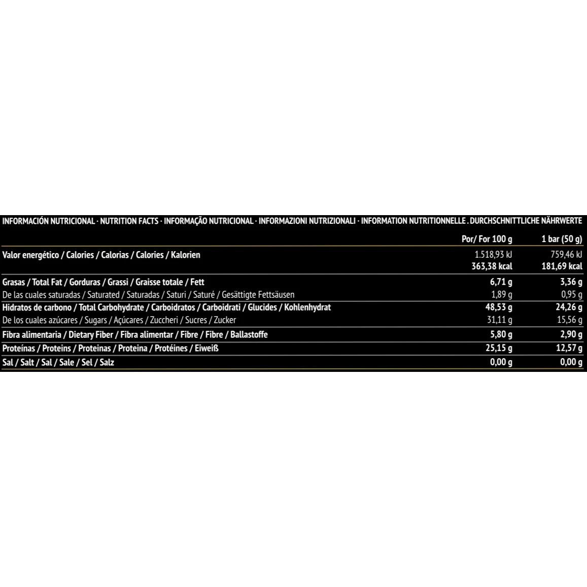 Barrita energética de melocotón, dátiles y almendras Paleobull Muscle Bar 50 g