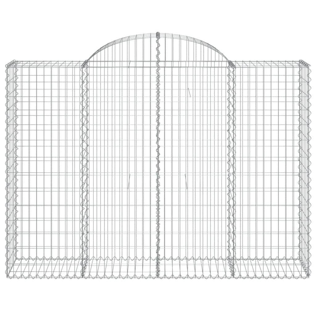 Cestas Gaviones 14 Uds Forma De Arco Hierro 200x50x140/160 Cm_3