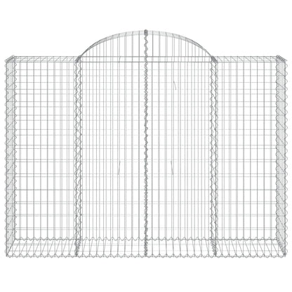 Cestas Gaviones 14 Uds Forma De Arco Hierro 200x50x140/160 Cm_3