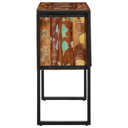 Mueble Consola Madera Maciza Reciclada Multicolor 90x35x75 Cm_4