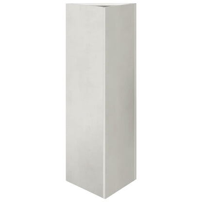 Jardineras Triangulares 2 Uds Acero Negro 30x26x75 Cm_4